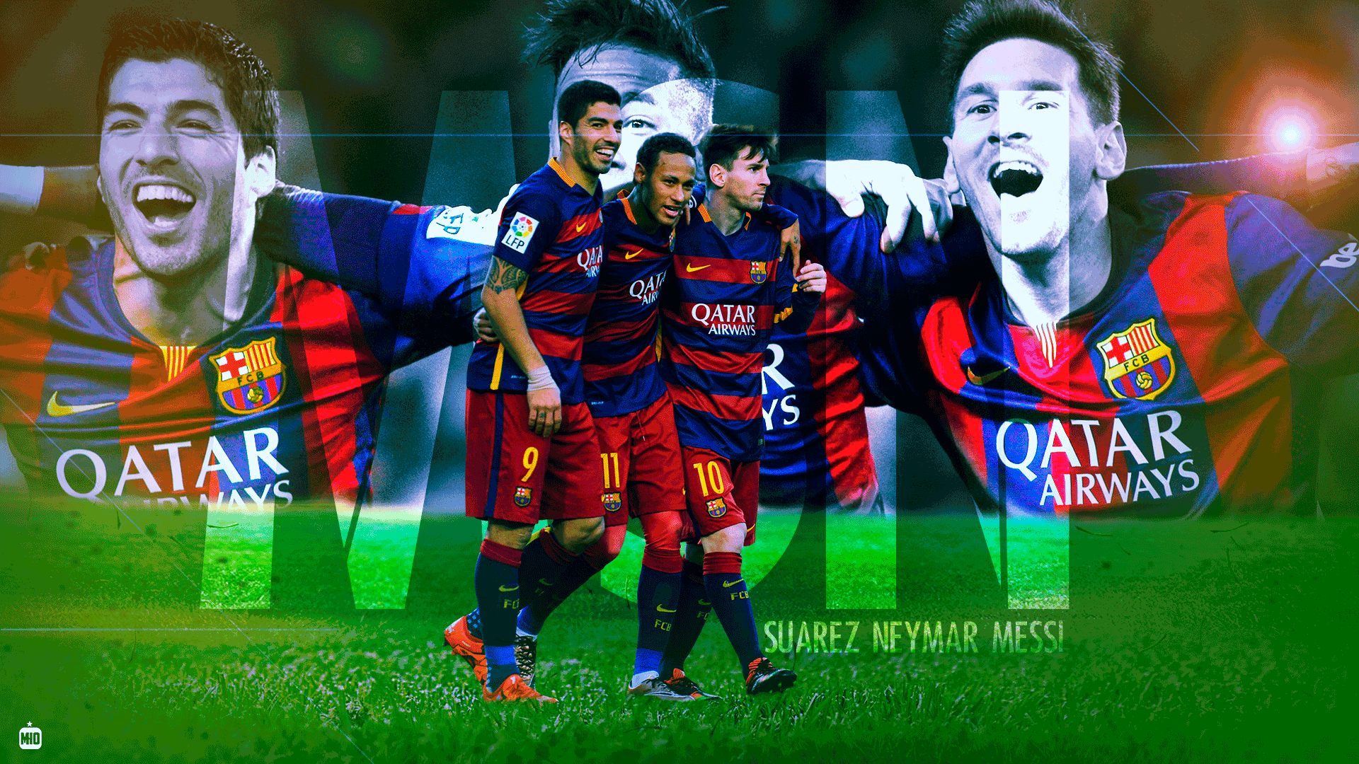 Messi-Suarez-Neymar /FC BARCELONA/MSN