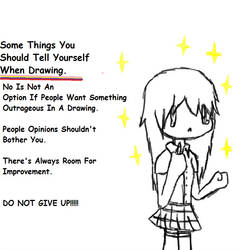 Some Things You Should Tell Yourself When Drawing
