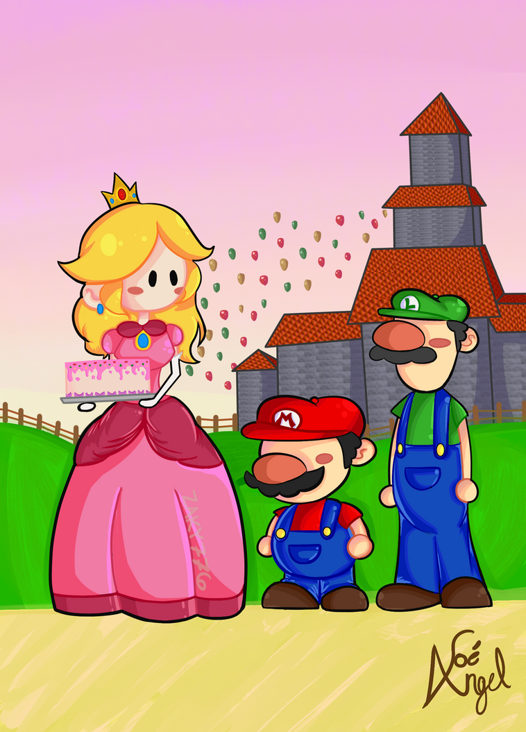 Peach Bot Peach Mario Luigi by Zaky776 on DeviantArt