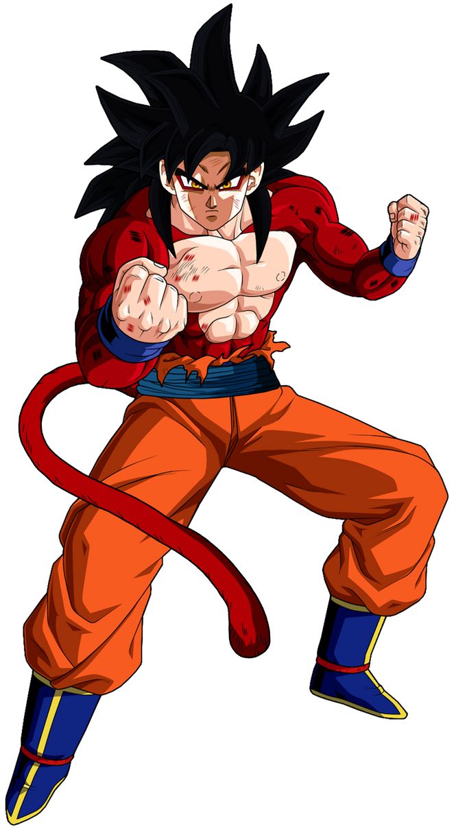 Goku SSJ4 Combat pose by GroxKOF on DeviantArt