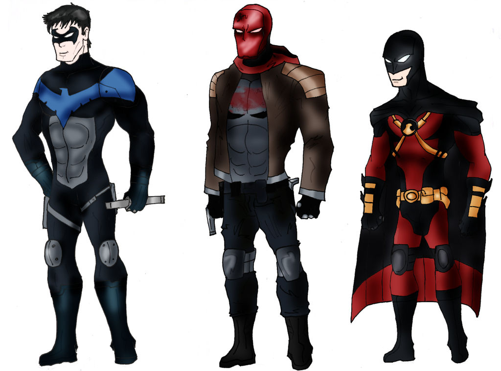Nightwing- Red Hood- Red Robin by Soyelmejor999 on DeviantArt