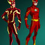 The Flash- Wally and Barry redesigns