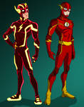 The Flash- Wally and Barry redesigns by Soyelmejor999