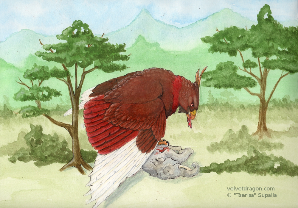 Roc Eating an Elephant