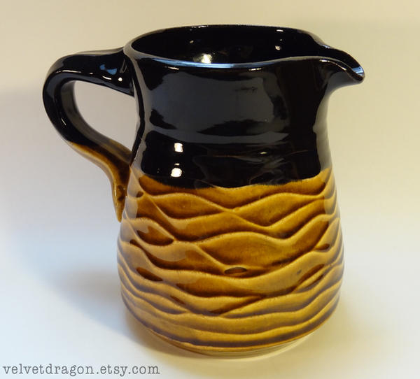 Amber Tenmoku and Black Pitcher