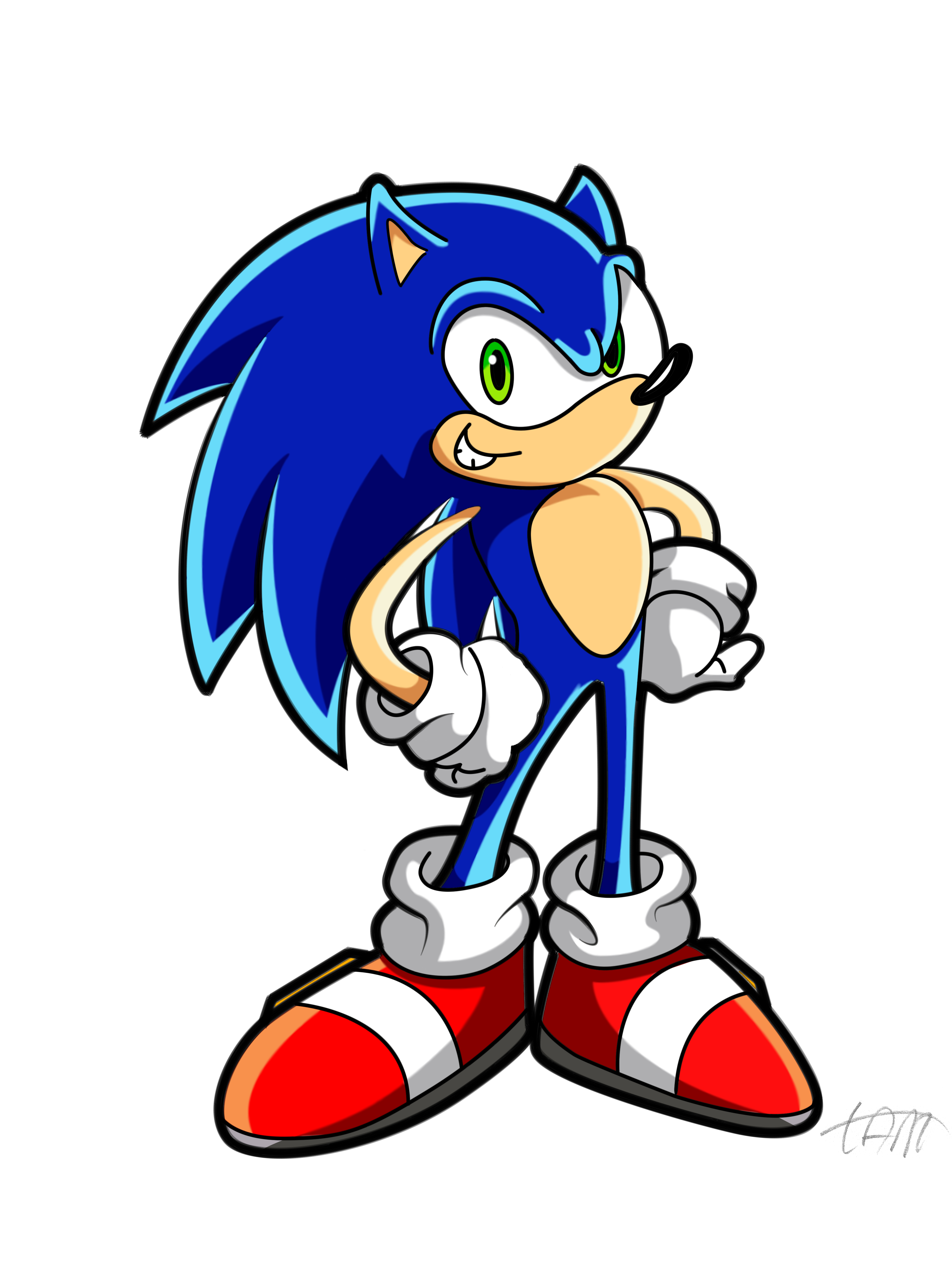 sonic sketch colored