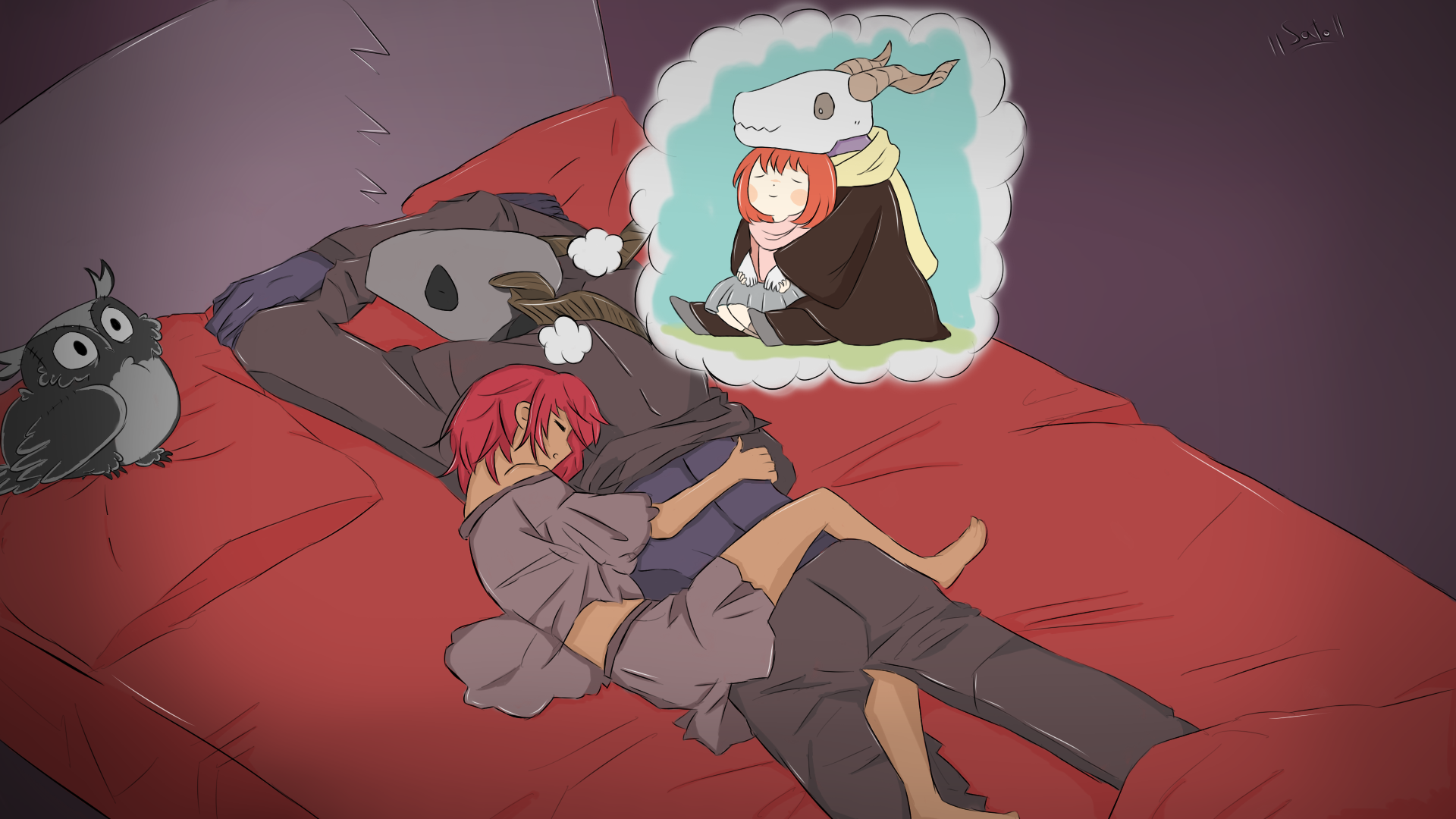 Mahou Tsukai no Yome fanart by JellsDraw.deviantart.com on