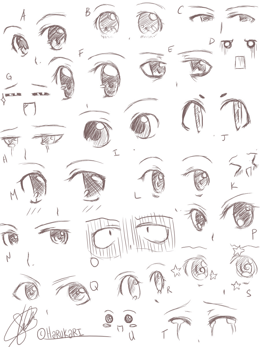 Anime Eyes by Harukarix3 on DeviantArt Anime Eyes by Harukarix3 on DeviantArt