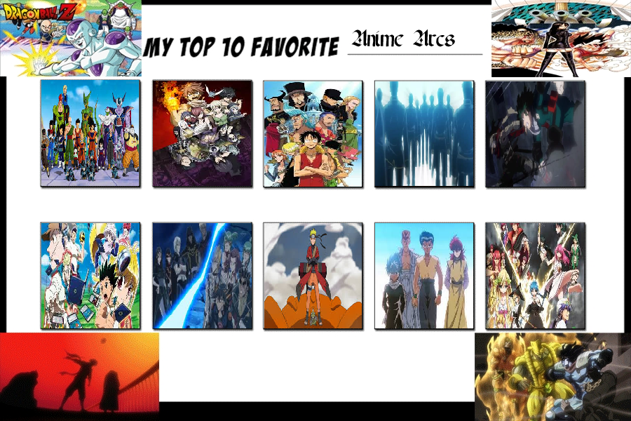 My Top 15 Favorite Anime Openings Meme by coleroboman on DeviantArt