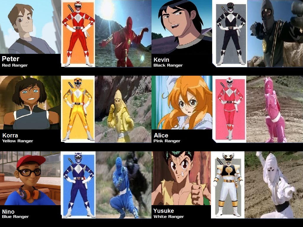 Anime Ninja Rangers Mighty Morphin Ninja Rangers by coleroboman on DeviantArt