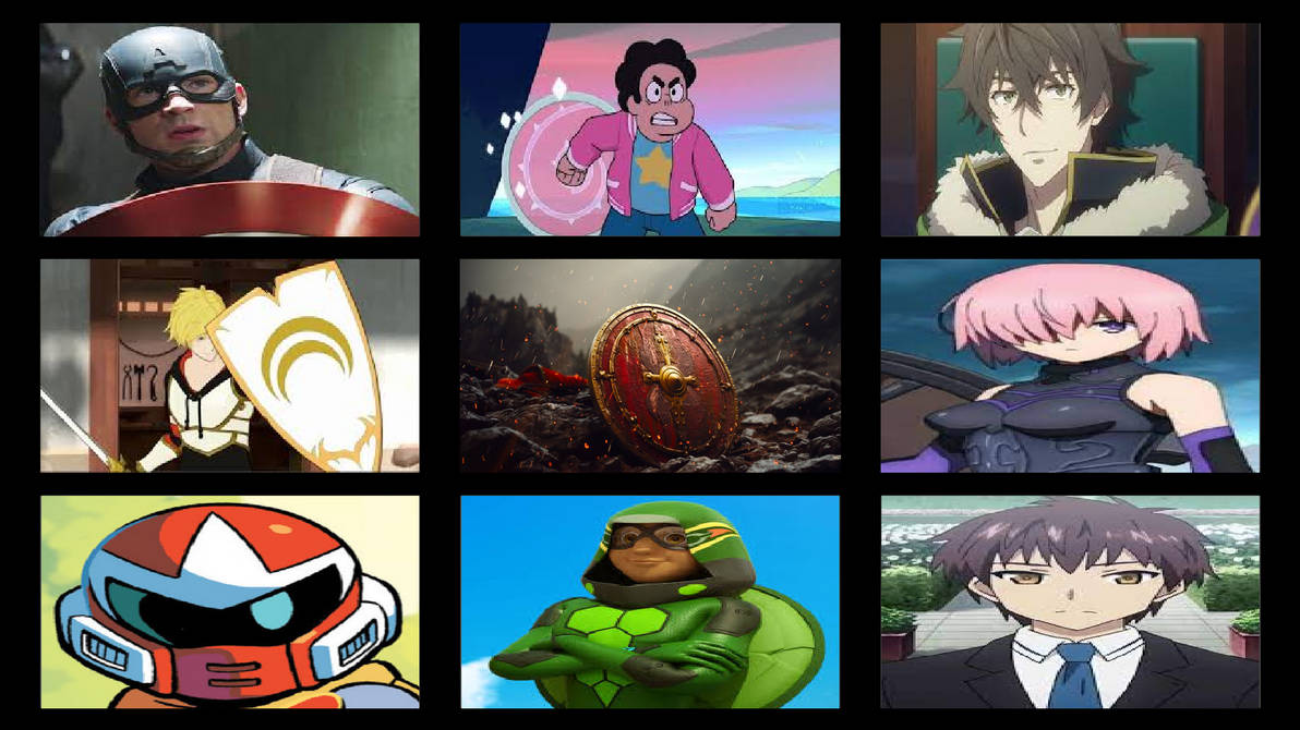 Shield User My Favorite Shield User Characters by coleroboman on DeviantArt