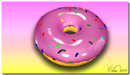 Donut in cinema 4d and photoshop