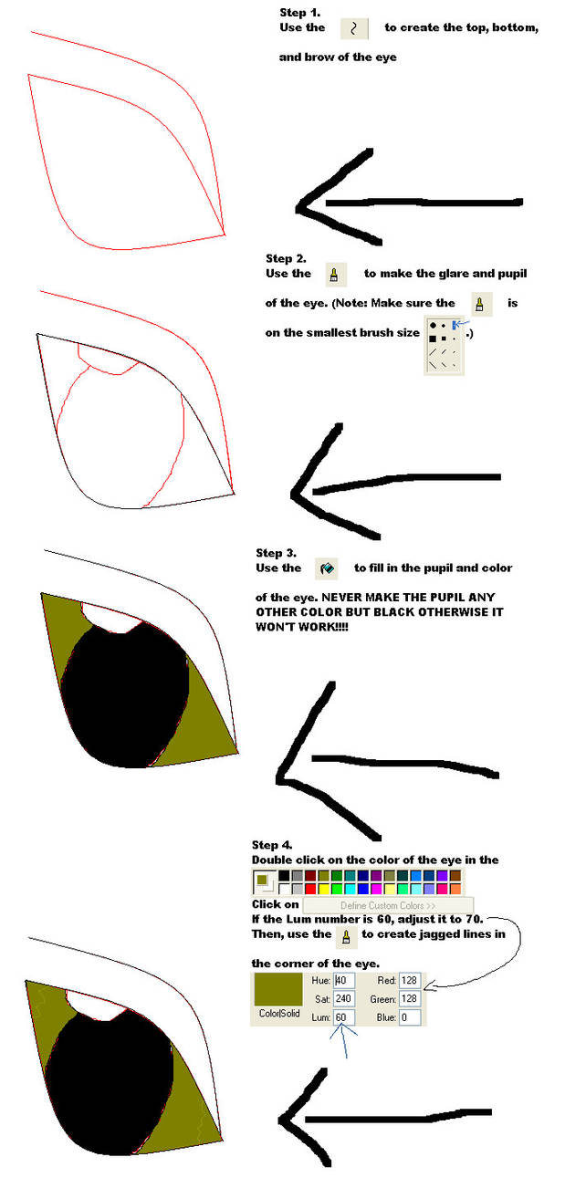 Night Fury Eye Tutorial page 1 by alexapop4 on DeviantArt