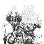 Inking or coloring sample