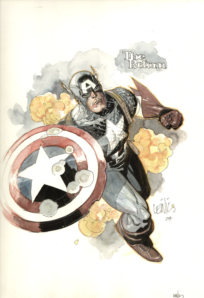 captain america by leinilyu