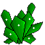 Animated Pixel Green Crystals by szemi
