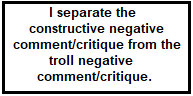 Negative Critique Separation Stamp