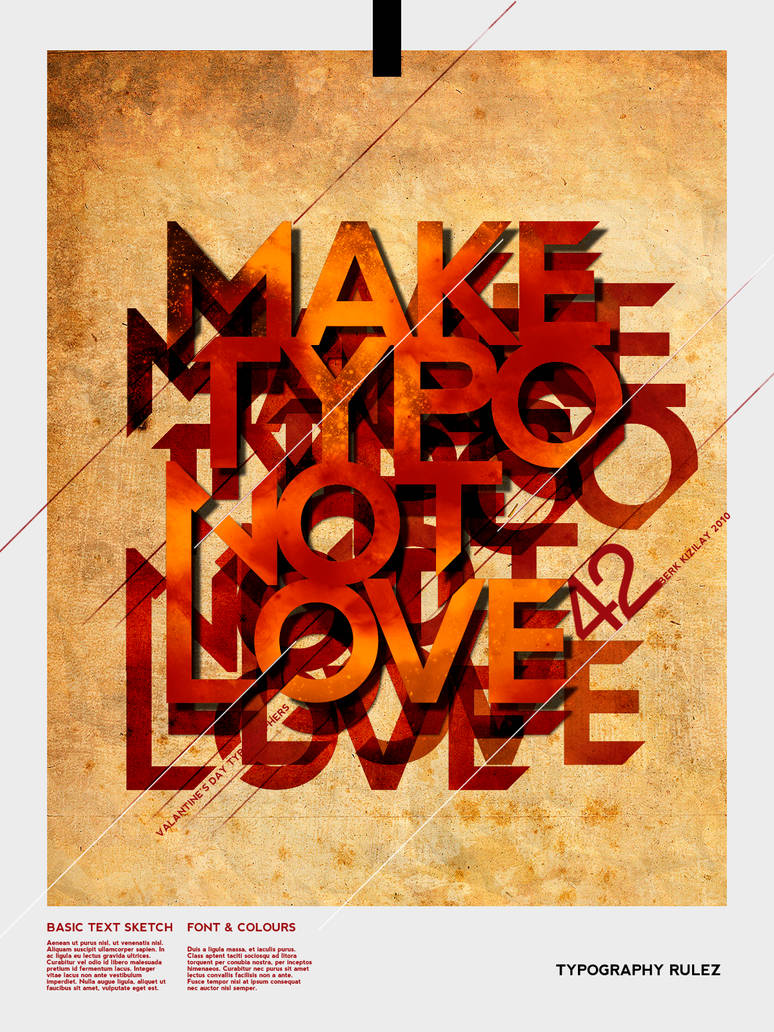 MAKE TYPO NOT LOVE by palax MAKE TYPO NOT LOVE by palax