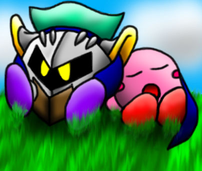 Meta Knight and Kirby