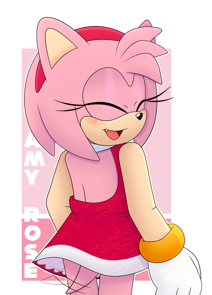 Amy Smiling Amy Rose - Smile by FireBear64 on DeviantArt