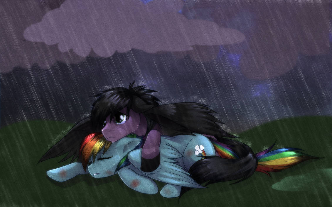 Skywind and Rainbow Dash by RizCifra