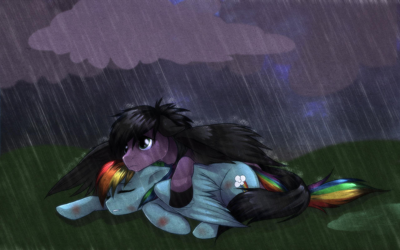 Skywind and Rainbow Dash by RizCifra