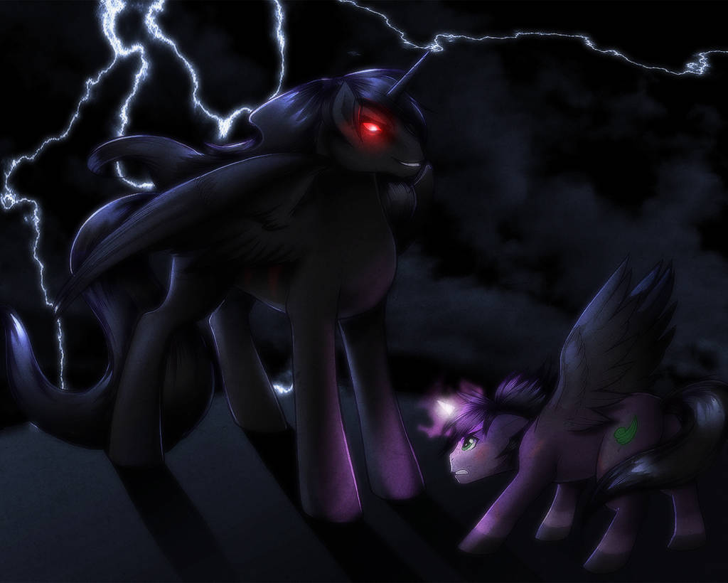 Skywind and the Black Stallion by RizCifra