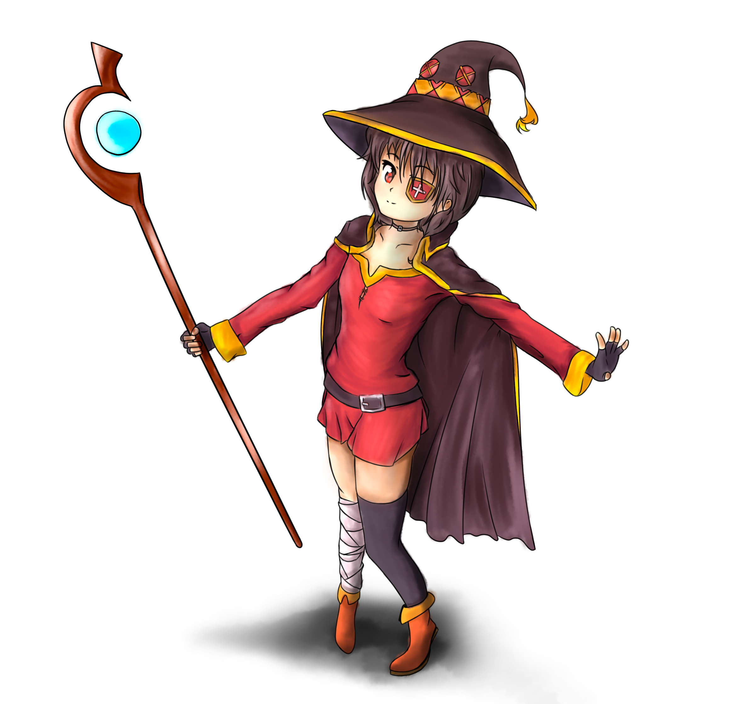 Megumin without blur and changed colours