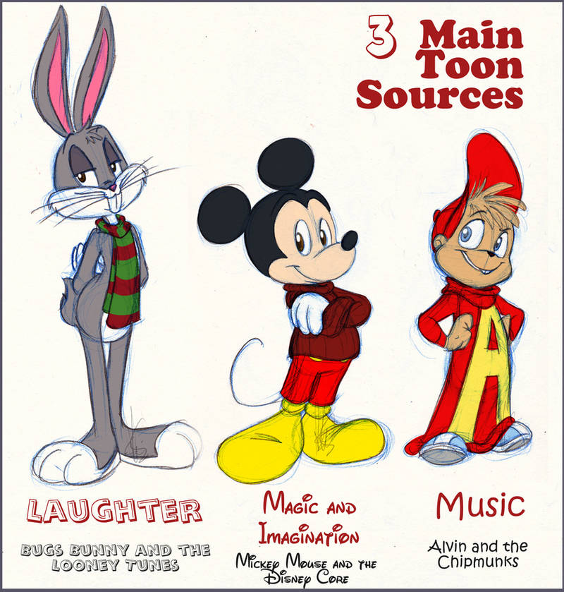 3 Main Toon Sources by KicsterAsh