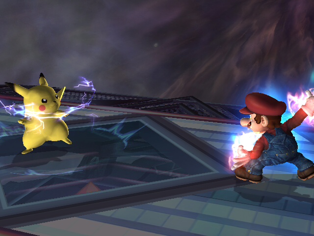 mario vs pikachu