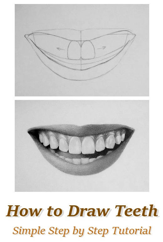 Draw Teeth Guide How to Draw Teeth (Easy) by RapidFireArt on DeviantArt