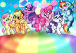 The mane 6 by mirry92