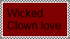 Wicked clown love stamp