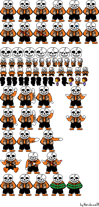 Projecttale Sans Battle Sprite by JesterBones4150 on DeviantArt