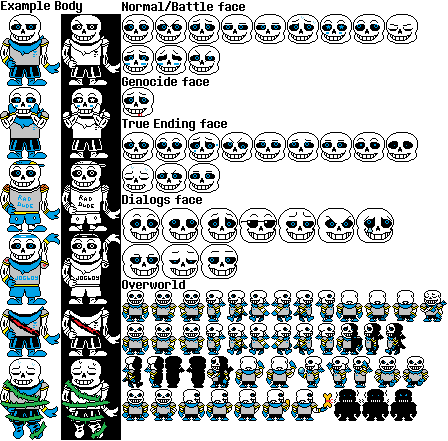 Custom Sprite Sheet - Undertale - Sans by Banane-Surprise on DeviantArt