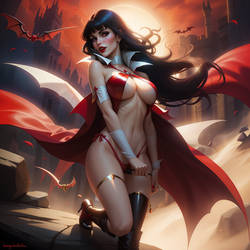 Vampirella out on the prowl