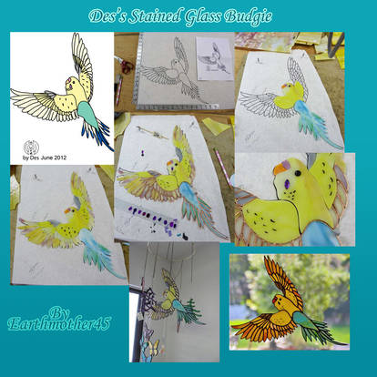 Stained Glass Budgie Collaboration