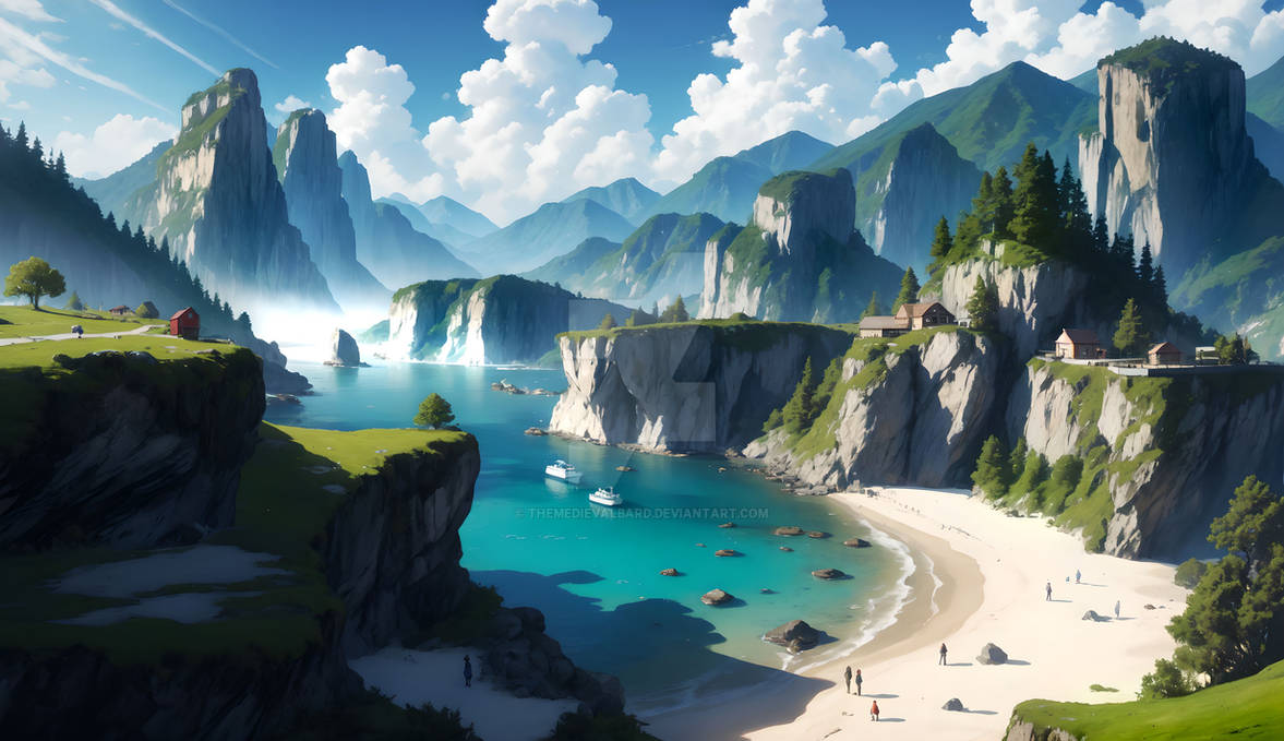 Peaceful Beach Day by TheMedievalBard on DeviantArt