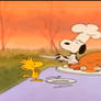 Snoopy with the Turkey