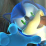 Sonic's Scary and silly face