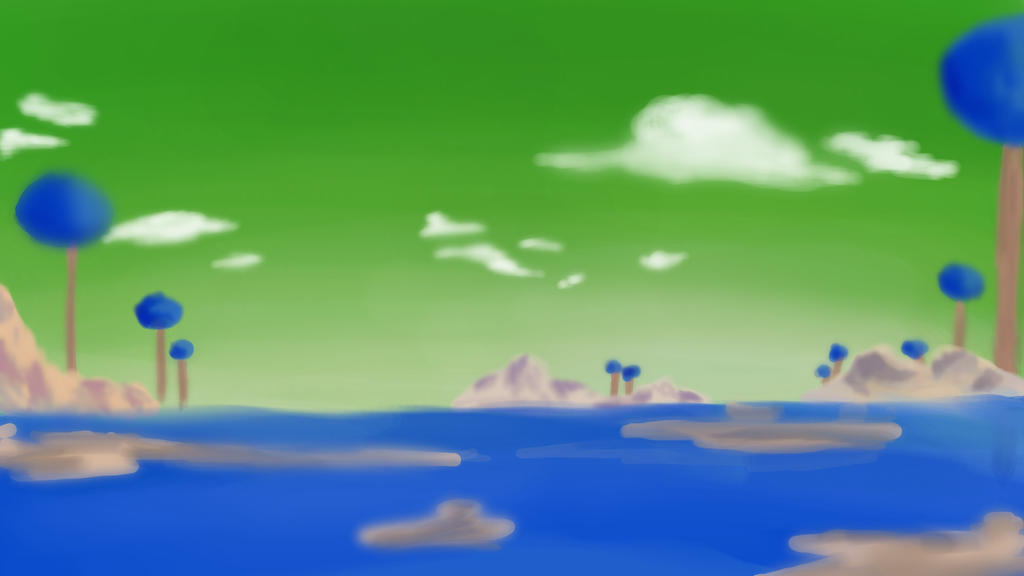 Namek Computer Background Watercolor Namek Background by EyonSplicer on DeviantArt