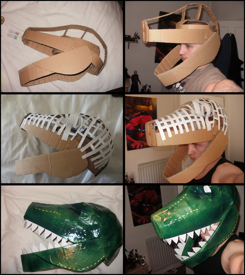 Dinosaur Mask Collage