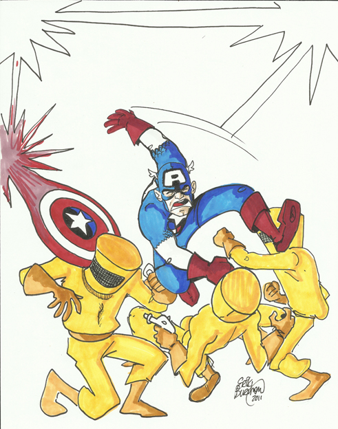 Captain America vs AIM