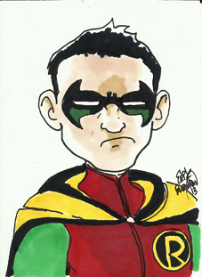 Damian Wayne sketch card