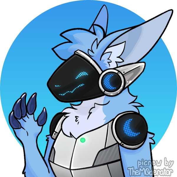 bleepy the protogen (made with a doll maker) by meatpie2259 on DeviantArt