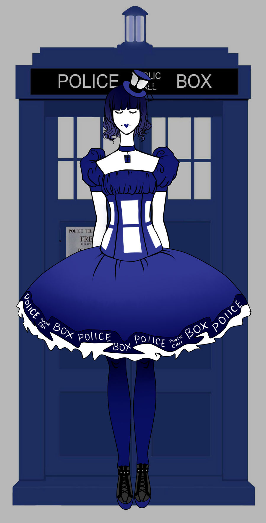 Doctor who - TARDIS lolita dress