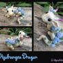 Hydrangea Dragon - Polymer Clay Sculpture