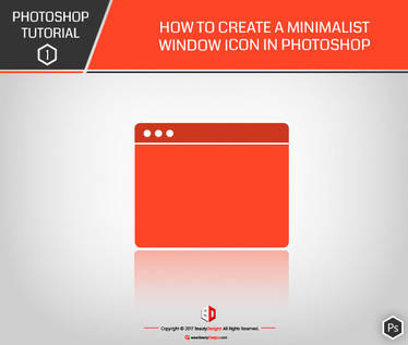 PHOTOSHOP TUTO 1 : How to create a minimalist icon