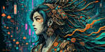 9. Neo - traditional Asian Dystopia - Psychodelic