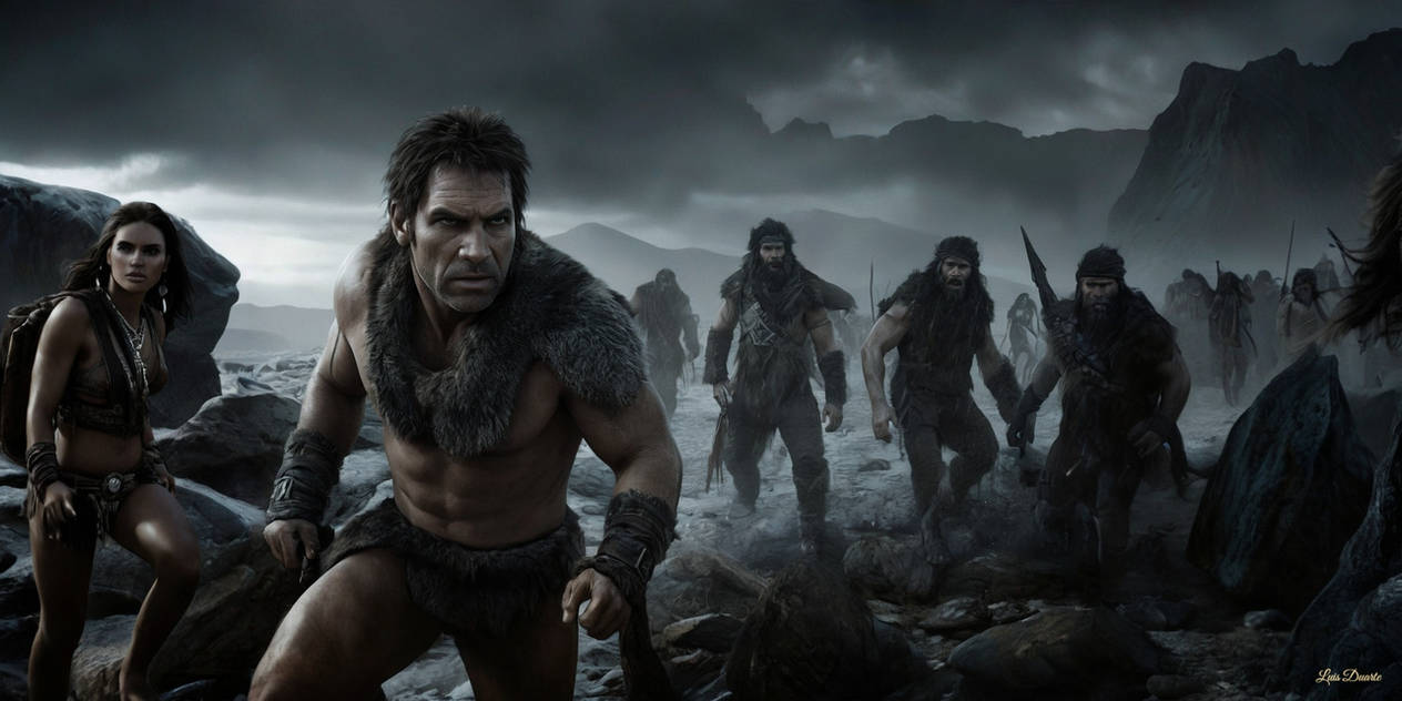 Bc Humans 7. 300,000 BC- Modern humans in the Stone Age by LuisMDuarte on DeviantArt